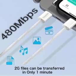 Original USB-C Cable For iPhone 17 16 15 Pro Max PD 60W Fast Charging For Huawei Xiaomi Samsung Type C Weaving Cable Accessories