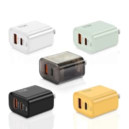 45W GaN Fast Charger Dual Port USB C PD3.0 QC3.0 Quick Charging Block Fireproof PC Wall Adapter For Smart Mobile Phones