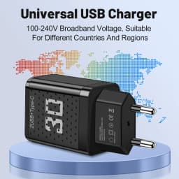USB Type C Charger 30W Fast Charging EU/US Plug Wall Charger For iPhone Samsung Xiaomi Huawei 3 Ports USB Phone Charger Adapter