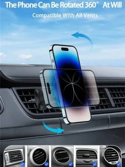 Cooler Magnetic Wireless Car Charger LED Light Air Outlet Phone Holder for iPhone 16/15/14/13 Pro Max Fast Charging Station