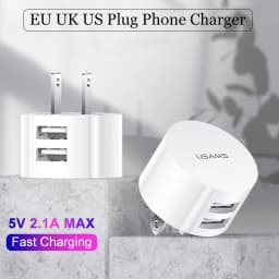 5V 2.1A Dual USB Charger EU US UK Plug Quick Charge Wall Charger Mobile Phone Charging Mini Adapter Travel Charger For Phone