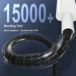 5PCS USB C to USB C 120W Fast Charging Cable, Durable Braided Wire, For iPhone 17 16 15 Samsung Huawei Xiaomi Etc