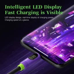 Hagibis Magnetic USB C to USB C Cable With LED Display USB C Charger Cable Type-c PD 240W Fast Charging Cord For iPhone 16/17