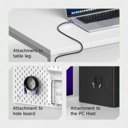 Hagibis Magnetic USB C to USB C Cable With LED Display USB C Charger Cable Type-c PD 240W Fast Charging Cord For iPhone 16/17