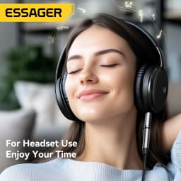 Essager 3.5mm Male to Male Jack Audio Adapter For Mobile Phone Headphone Car MP3 Speaker Laptops Tablets Stereo Jack Connector