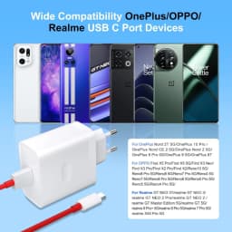 80W Super VOOC EU Fast Charger Type C Cable For OnePlus 9 9R 10 Pro 11 12 13 Nord CE 3 4 Lite 5 N200 N300 OPPO Realme USB Cables