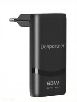 65W Flat GaN USB C Charger Dual-port Fast Wall Charger Compact Power Adapter With Foldable Plug For Mobile Phone