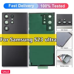 For Samsung S23 Ultra 5G S918B S918B/DS Battery Back Cover S23Ultra Battery Cover Rear Door Housing Panel Case Camera Lens Parts