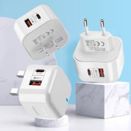 EU US UK 20W Dual Ports USB Type c PD Wall Charger Fast Charging Power Adapters For IPhone 11 12 13 14 Samsung Huawei xiaomi LG