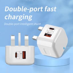 EU US UK 20W Dual Ports USB Type c PD Wall Charger Fast Charging Power Adapters For IPhone 11 12 13 14 Samsung Huawei xiaomi LG