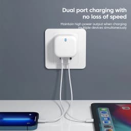 EU US UK 20W Dual Ports USB Type c PD Wall Charger Fast Charging Power Adapters For IPhone 11 12 13 14 Samsung Huawei xiaomi LG