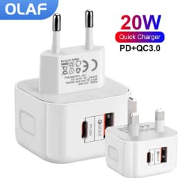 EU US UK 20W Dual Ports USB Type c PD Wall Charger Fast Charging Power Adapters For IPhone 11 12 13 14 Samsung Huawei xiaomi LG