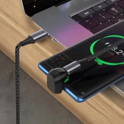 40Gbps Mini USB C Right Angle Adapter U-Shape Thunderbolt3 USB C to Type C Adapter Connector USB4.0 8k@60hz 100w Fast Charging