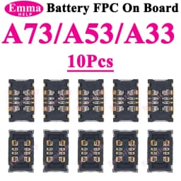 10pcs Battery FPC Connector Cilp Contact Plug For samsung A54 A34 A55 A35 A33 A73 A07 A13 A15 A16 A17 Connector Plug On Board