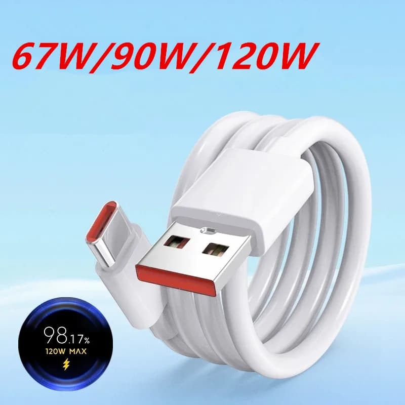 1m 1.5m 2m 6A 120W USB Type C Fast Charge Cable For Xiaomi 15 12 13 14 Ultra Redmi Note 11 POCO USB-C Super Quick Charger Line