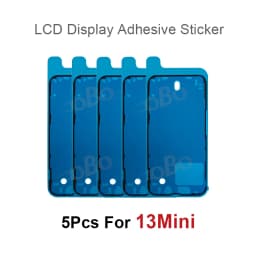 5Pcs LCD Display Adhesive Waterproof Seal Sticker for iPhone 12 13 Mini XS 11 Pro Max X XR Front Side Seal Tape Glue Repair