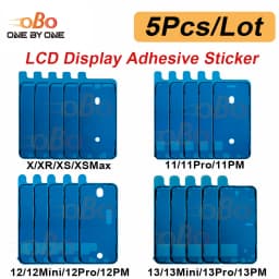 5Pcs LCD Display Adhesive Waterproof Seal Sticker for iPhone 12 13 Mini XS 11 Pro Max X XR Front Side Seal Tape Glue Repair