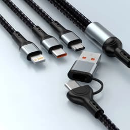3 in 1 USB Cable Type C Cable Cord For Samsung Xiaomi Huawei USB C Cable For iPhone 16 15 14 13 Pro Phone Charger USB Data Cable