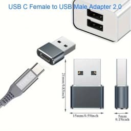 NNBILI 4PCS USB To Type C OTG Adapter USB USB-A Male To USB Type-c Female Converter For Macbook Samsung S20 USB C OTG Connector