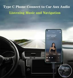 USB-C Type-C to 3.5mm Jack AUX Cable Audio Converter for iPhone 15 For Samsung Xiaomi Car Stereo & Headphone Aux Adapter Cable