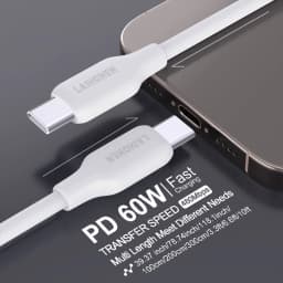 60W 3A Super Fast Charge PD Type C Liquid Silicone Cable Quick Charge 1M 2M 3M USB Cable USB C to C Charger Cable