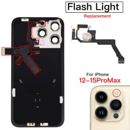 Flash Light Replacement For iPhone 12 13 14 15 Plus Mini Pro Max LED Flashlight Flex Cable