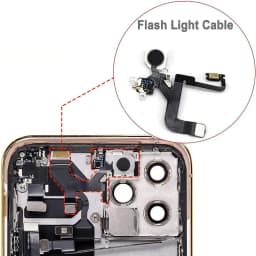 Flash Light Replacement For iPhone 12 13 14 15 Plus Mini Pro Max LED Flashlight Flex Cable
