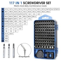 115-in-1 Precision Driver Set Magnetized Torx Hex Bits Multi-scene Repair Tool Kit for Mobile Phones Notebook PC Glasses Watch