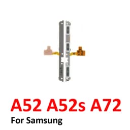 Phone Power Volume Button For Samsung Galaxy A52 A52s A72 LTE 5G New On Off Up Down External Key Internal Flex Cable Parts