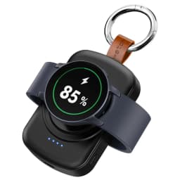 1800mAh Magnetic Smartwatch Wireless Charger Dock with Keychain for Samsung Galaxy Watch 8/7/6 Classic 5/4 Pro/3 Fast Charging