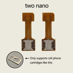 Universal DIY Android Phone TF Dual SIM Card Adapter Nano Cato Hybrid Sim Slot For Micro SD Extender