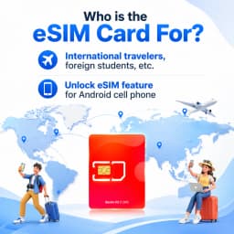9esim V3 Physical ESIM Write Card Mobile Unlimited Download Profile Compatible with ESIM Unlocked Mobile Phones Support STK Menu