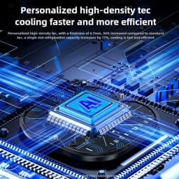 NEW TH16 Pro Mobile Cooler 24W Magnetic/Back-clip Ice Cooling Radiator Digital Display RGB Light Gaming Temperature Control