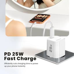 Toocki 25W GaN Charger USB C QC3.0 PD3.0 PPS Fast Charging for iPhone 18 17 16 Pro Max Samsung S25 S26 Fast Type C Charger