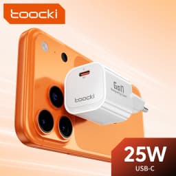Toocki 25W GaN Charger USB C QC3.0 PD3.0 PPS Fast Charging for iPhone 18 17 16 Pro Max Samsung S25 S26 Fast Type C Charger