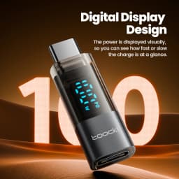 Toocki 100W USB C Adapter Type C to Type-C Digital Display Adapter OTG Connector For iPhone 15 Samsung S23 USB C OTG Connector