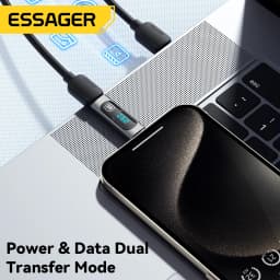 Essager USB 3.0 2.0 OTG Adapter 240W Fast Charging USB C To Type C Display Adapter OTG Connector For iPhone 15 Macbook Samsung