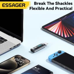 Essager USB 3.0 2.0 OTG Adapter 240W Fast Charging USB C To Type C Display Adapter OTG Connector For iPhone 15 Macbook Samsung