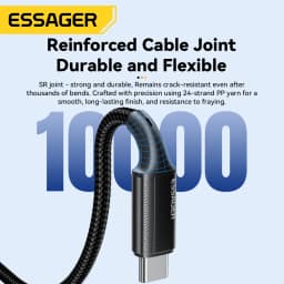 Essager 240W USB Type C To USB C Cable For Macbook iPad Samsung Huawei PD Fast Charging Charger Cord 5A E-Marker Chip Fast USB C