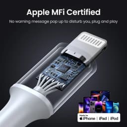 UGREEN MFi 20/30W USB Type C to Lightning Cable for iPhone 14 Pro Max 13 12 Plus Mini PD Fast Charging Cable for iPad 1m 2m