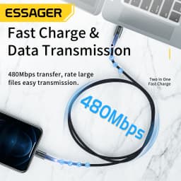 Essager USB C Cable For iPhone 14 13 12 11 Pro Max XS 20W Fast Charging Cable Type C To Lighting Date Wire For iPad Macbook
