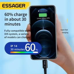 Essager USB C Cable For iPhone 14 13 12 11 Pro Max XS 20W Fast Charging Cable Type C To Lighting Date Wire For iPad Macbook