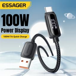 Essager 100W USB to Type C Cable Fast Charging Digital Display USB C Cable for iPhone 15 Samsung Huawei Xiaomi OPPO Data Cord