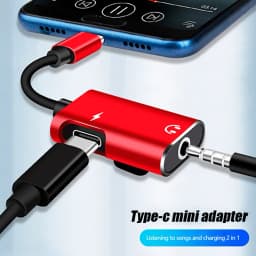 Type C To 3.5mm Jack Adapter For Xiaomi Huawei Analog Signal Phone Audio Splitter Headphone Charger Usb-C Not For iPhone Samsung