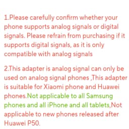 Type C To 3.5mm Jack Adapter For Xiaomi Huawei Analog Signal Phone Audio Splitter Headphone Charger Usb-C Not For iPhone Samsung