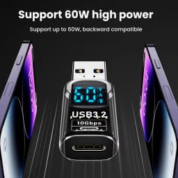 USB 3.2 Digital Display Adapter 10Gbps USB Male TO USB Female Converter Fast Charging Data Transafer USB C Adapter For PC Laptop