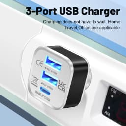 3 IN 1 USB Type C Adapter OTG USB A Male to 2 USB A 1 Type C Female HUB Converter USB Type C Charging Data Transfer Adaptador