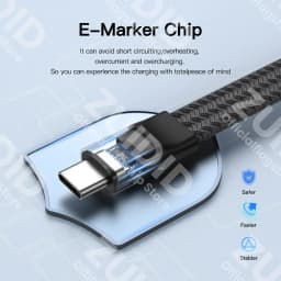 Flat USB4 40Gbps Type C to Type C Data Cable ThunderBolt 3 PD 240W 5A USB-C Cord For iPhone 15 16 Pro MacBook Pro Samsung Xiaomi
