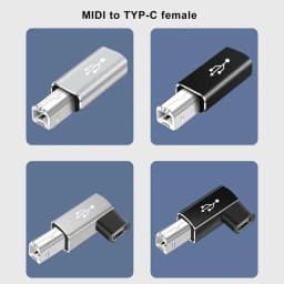 USB 2.0 Printer Adapter USB Type C to Type B Male For Printer Hard Drive Base Fax Machine Scanner USB 2.0 Type C Printer Adapter