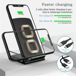 30W Wireless Charger Stand Pad For IPhone17 16 15 14 13 12 Pro X XS Max XR 8 Samsung Xiaomi Induction Fast Charging Dock Station